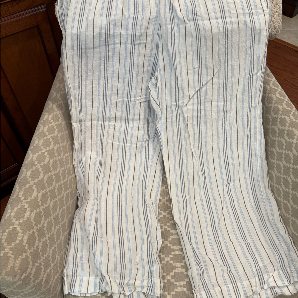 Striped Linen Pants - Picture 2 of 7